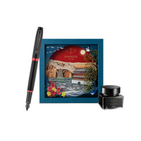派克IM魅影黑耀红墨水笔+大唐盛世礼盒