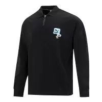 彪马(PUMA)男装POLO衫 运动服潮流时尚健身训练舒适透气翻领长袖T恤上衣 536075-01