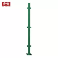 夜莺 工厂仓库隔离网车间隔离网围栏网防护网快递分拣隔断网铁丝网门防护栅栏 绿色底盘柱1.2米高一根