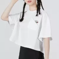 彪马(PUMA)女装t恤衫 23夏季新款简约休闲服宽松透气圆领短袖潮 536880-02