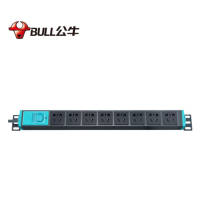 公牛(bull) GNE-1080 PDU机柜插座/插线板/插排 7+1(16A)位总控开关 5米