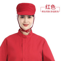 工厂网帽工作服帽子防尘帽子(10顶)红色