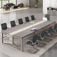 易企采 500*140CM办公家具会议桌长桌小型简约现代长条桌培训桌洽谈桌办公桌椅组合