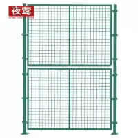 夜莺 工厂仓库隔离网车间隔离网围栏网防护网快递分拣隔断网铁丝网门防护栅栏 绿色3米高*1.2米宽/一张网一根柱