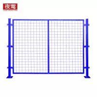 夜莺 工厂仓库隔离网车间隔离网围栏网防护网快递分拣隔断网铁丝网门防护栅栏 蓝色2米高*2.5米宽/一张网一根柱