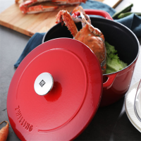 双立人(ZWILLING) SA-P009 双立人铸铁锅(24厘米红色)