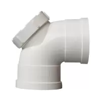 KSD PVC90度弯头(带检查口)dn75