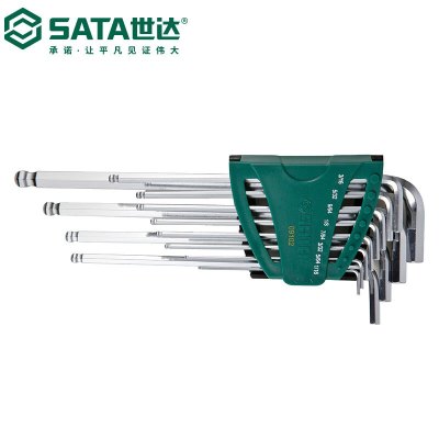 世达(SATA)12件套英制球头内六角扳手套装 09102 1套