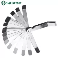 世达(SATA)09402 16件套塞尺 塞规间隙尺厚薄规 0.05-1.00mm 2件/套 1套