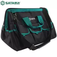 世达(SATA)工具包维修电工工具包双层帆布挎包大号多功能尼龙加厚单肩包 17