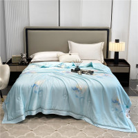 罗蒙臻丝缎蚕丝被—出水芙蓉LM-4193