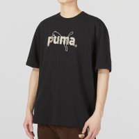 彪马(PUMA)T恤男装 2023夏秋新款运动服潮流时尚舒适透气健身训练圆领短袖 621987-01