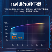 六类网线 8芯双绞线 黑色2米 WD6020
