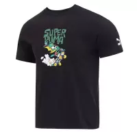彪马(Puma)男装上衣2023夏季新款运动服跑步健身训练透气宽松休闲短袖T恤 621992-01