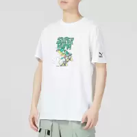 彪马(Puma)男2023夏季运动服健身训练潮流时尚舒适透气圆领半袖短袖T恤 621992-02