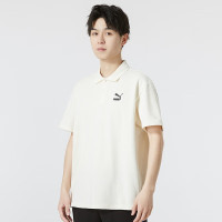 彪马(PUMA)短袖男子23夏季新款运动休闲透气T恤商务翻领polo衫 622147-65
