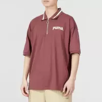 彪马(PUMA)POLO衫男装 2023春季新款潮流时尚健身训练运动服舒适透气短袖T恤 622541-49
