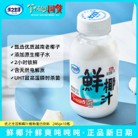 优之生活鲜椰汁246g*10瓶/箱生榨椰子汁植物蛋白饮料椰子水椰奶