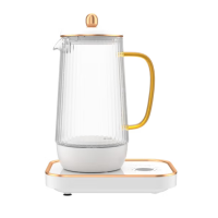 生活元素(LIFE ELEMENT)养生壶煮茶器煮茶壶热水壶烧水壶迷你玻璃花茶壶 热牛奶
