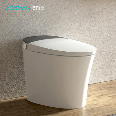 澳斯曼卫浴(AOSMAN)脚感翻盖翻圈全自动免触式家用坐便器停电可冲水即热式智能马桶ASK0091Z