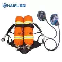 海固 HG-GB-RHZKF6.8/30 双瓶他救款正压式空气呼吸器 自给开路式 6.8L气瓶双面罩 一套