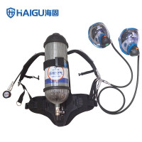 海固 HG-GB-RHZKF9/30 单瓶他救款正压式空气呼吸器 自给开路式 9L气瓶双面罩 一套