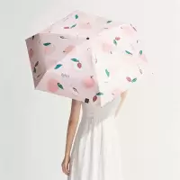 蕉下 防晒遮阳伞晴雨伞迷你五折折叠伞 初桃