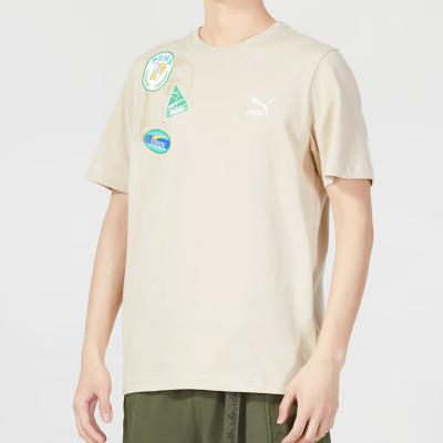 彪马(Puma)男2023夏季运动服健身训练潮流透气圆领半袖短袖T恤 623250-88