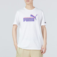 彪马(PUMA)男装短袖 2023春季新款健身训练运动服潮流时尚透气圆领半袖T恤衫 624885-02