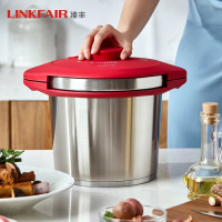 凌丰(LINKFAIR)不锈钢压力锅 高压锅 22cm 家用燃气电磁炉通用 304材质LFPC-GLS6001 1个