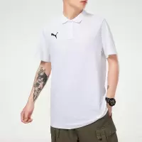 彪马(PUMA)短袖男士运动服户外商务宽松透气翻领T恤商务POLO衫 656579-04