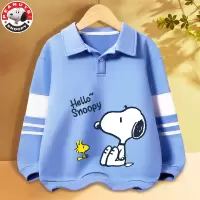 史努比(SNOOPY)儿童翻领套头卫衣男童春秋款卡通印花女宝宝上衣学生卫衣DAC