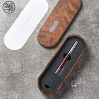 笔下 轮回小叶紫檀钢笔 转经转筒钢笔 解压转运 高档商务 轻奢礼品笔 小叶紫檀钢笔-胡桃木礼盒装