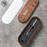 笔下 轮回小叶紫檀钢笔 转经转筒钢笔 解压转运 高档商务 轻奢礼品笔 小叶紫檀钢笔-胡桃木礼盒装