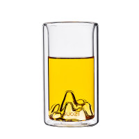 果兹(GUOZI)GZ-S61山自在双层玻璃口杯创意个性办公杯日式个人玻璃杯225ml
