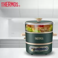 膳魔師(THERMOS) 多功能电火锅料理锅家用 EHA-4301A 英伦绿