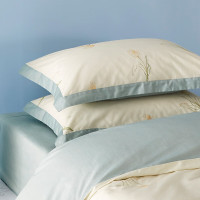 罗莱家纺小清新全棉四件套,适用1.8米床,220*250cm,遇花集黄色(床笠款)