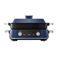 摩飞 多功能方锅电火锅电煮锅5升可预约 MR9099地中海蓝