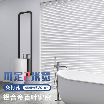唐嘉 百叶窗帘蓝色 尺寸 宽1.95高1.65 外装
