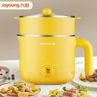 九阳 K12-D603 LINE款小型多功能电热锅 电蒸锅学生宿舍1.2L迷你容量电煮锅电火锅 黄