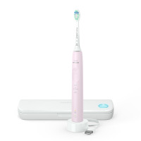 飞利浦(PHILIPS)电动牙刷健康护龈系列智能声波震动软毛牙刷牙医推荐便携牙刷3大模式14天续航HX3697/21粉