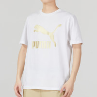 彪马(PUMA)潮流T恤男 2023夏季新款运动服健身训练圆领时尚短袖 673666-02