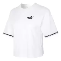 彪马(Puma)女装上衣 2023夏季运动服健身训练潮流时尚舒适透气圆领短袖T恤 676678-02