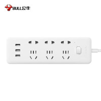 公牛(bull) 插排 6位总控带3个USB插孔全长3米 GNV-UUB126(单位:个)