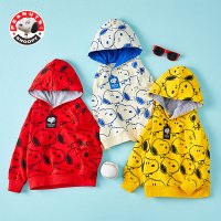 史努比(SNOOPY)儿童卫衣男女中小童满印花连帽卫衣SW1048