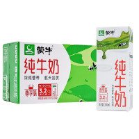 蒙牛 纯牛奶全脂灭菌乳苗条装 200ml×24包 / 箱