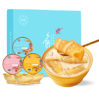 即食花胶鱼胶奶冻100G*6碗礼盒装碗装女性老人滋补品胶原蛋白