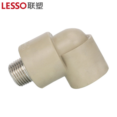 联塑 外螺纹弯头Ⅰ型(PP-R 配件)灰色 dn25X1/2" 单位:个