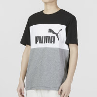 彪马(PUMA)男装 2023夏季新款运动服健身训练潮流时尚透气圆领半袖短袖T恤衫 677859-01