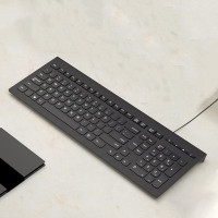 联 想 MK11有线键鼠套装 键盘 全尺寸 办公鼠标键盘套装 商务电脑键盘笔记本键盘 黑色